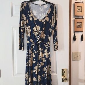 Boden Emma Tunic Twist Half Sleeve Dress Size UK 12L, US 8L